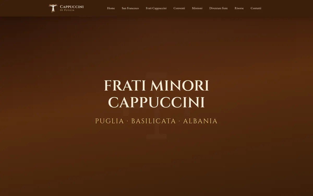 Sito web Cappuccini di Puglia